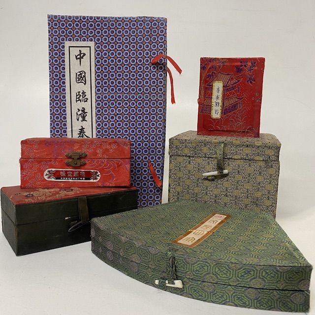 BOX SET, Asian Fabric Covered Assorted